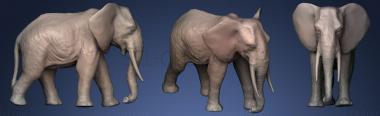 3D мадэль Слон (STL)